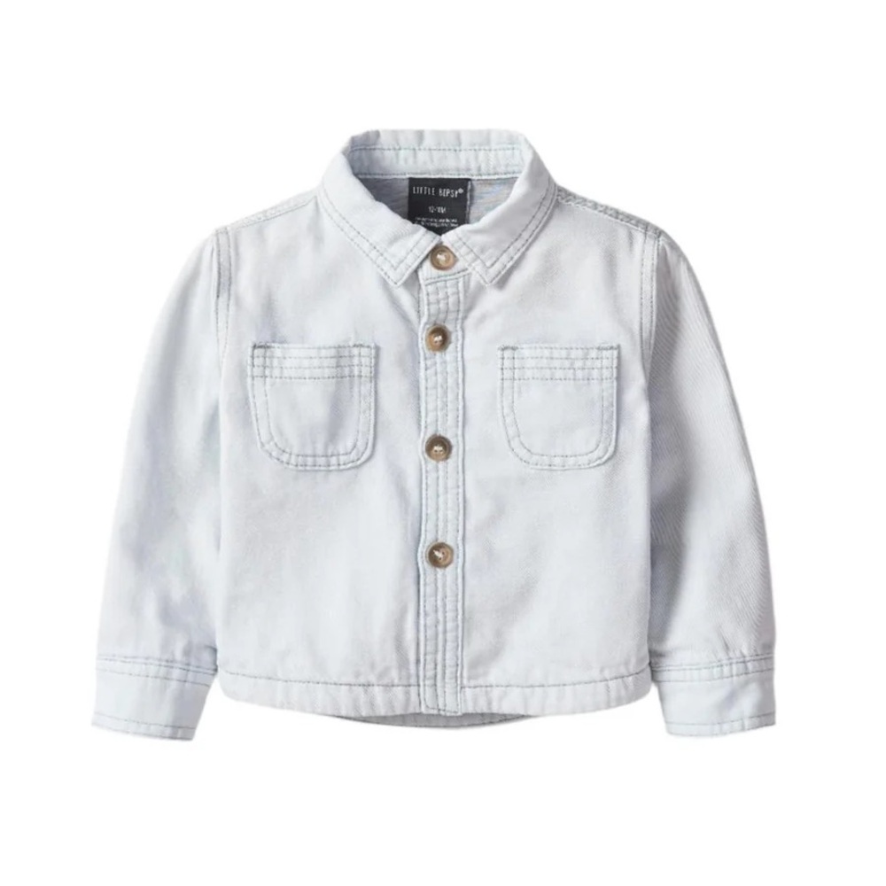 EUC Little Bipsy Denim Shacket